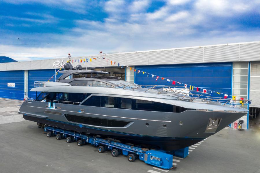 Riva yachts figurati launch January 2021 La Spezia Italy
